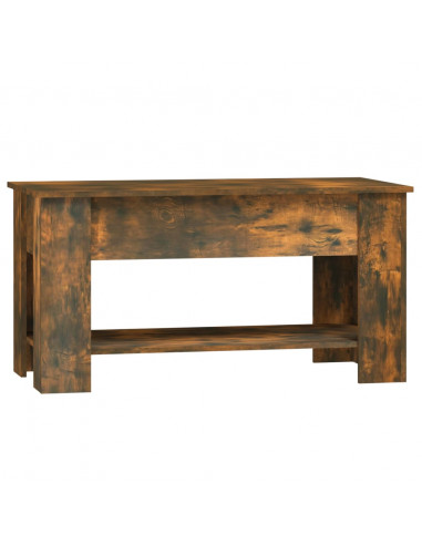 Tavolino da Salotto Rovere Fumo 101x49x52 cm Legno Multistrato
