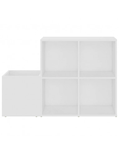 Scarpiera da Ingresso Bianca 105x35,5x70cm in Legno Multistrato