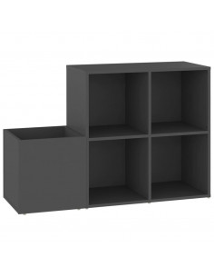 Scarpiera da Ingresso Grigia 105x35,5x70cm in Legno Multistrato 2