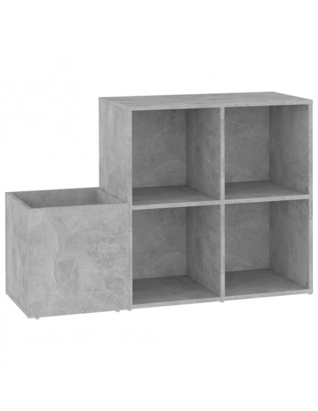 Scarpiera Ingresso Grigio Cemento 105x35,5x70 Legno Multistrato
