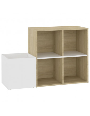 Scarpiera Ingresso Bianco Rovere Sonoma 105x35,5x70 Multistrato