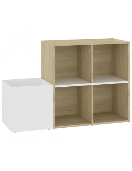Scarpiera Ingresso Bianco Rovere Sonoma 105x35,5x70 Multistrato