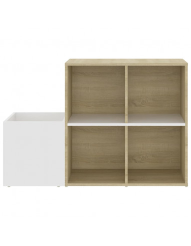 Scarpiera Ingresso Bianco Rovere Sonoma 105x35,5x70 Multistrato