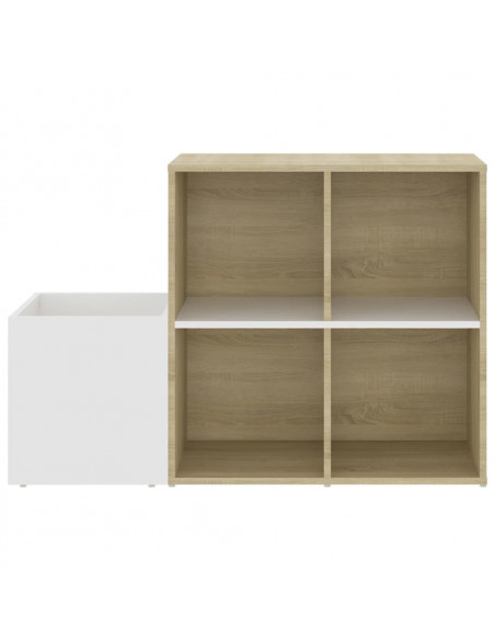 Scarpiera Ingresso Bianco Rovere Sonoma 105x35,5x70 Multistrato