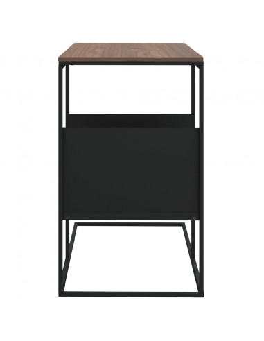 Tavolino Nero 55x36x59,5 cm Legno Multistrato