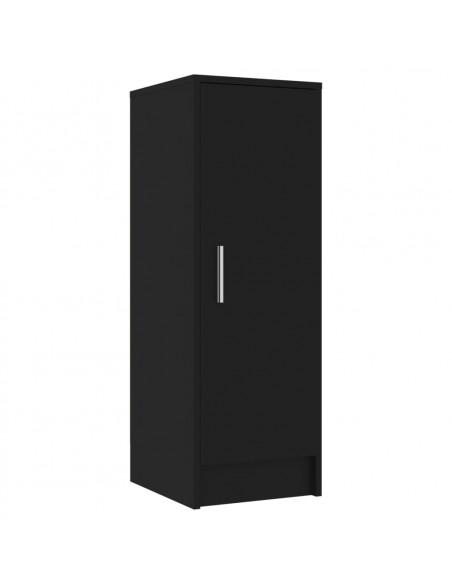 Scarpiera Nera 32x35x92 cm in Truciolato