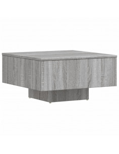 Tavolino Salotto Grigio Sonoma 60x60x31,5 cm Legno Multistrato 2