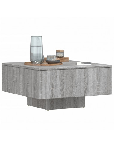 Tavolino Salotto Grigio Sonoma 60x60x31,5 cm Legno Multistrato