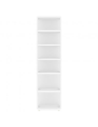 Scarpiere 2 pz Bianche 27,5x27x102 cm in Legno Multistrato