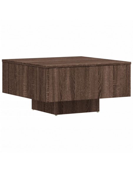 Tavolino Rovere Marrone 60x60x31,5 cm in Legno Multistrato
