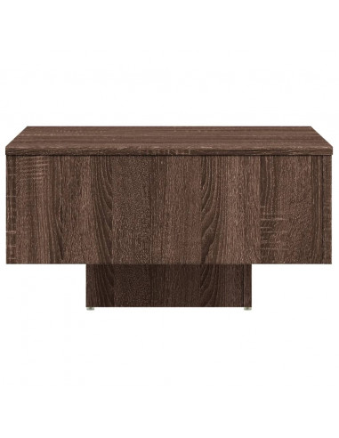Tavolino Rovere Marrone 60x60x31,5 cm in Legno Multistrato
