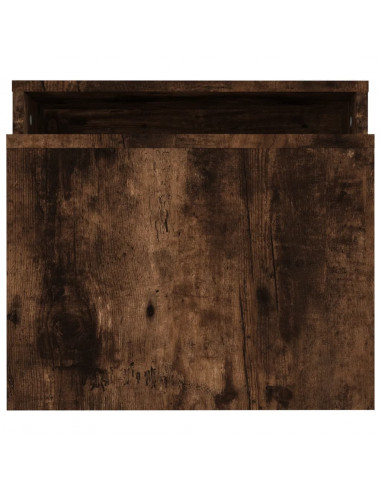 Set Tavolini Salotto Rovere Fumo 100x48x40 cm Legno Multistrato