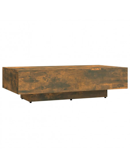 Tavolino da Salotto Rovere Fumo 100x49,5x31cm Legno Multistrato
