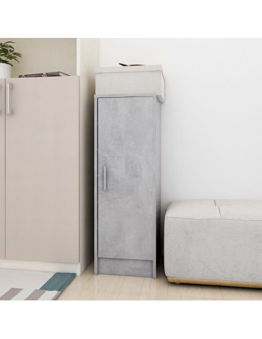 Scarpiera Grigio Cemento 32x35x92 cm in Truciolato