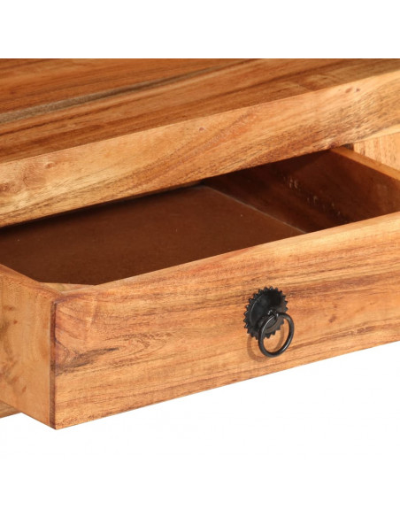 Mobile Porta TV 110x30x40 cm in Legno Massello di Acacia