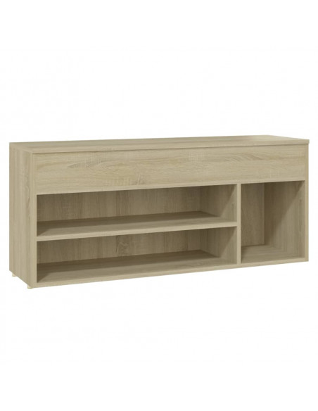 Panca Portascarpe Rovere Sonoma 105x30x45 cm in Truciolato