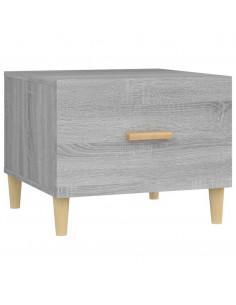 Tavolino da Salotto Grigio Sonoma 50x50x40 cm Legno Multistrato 2