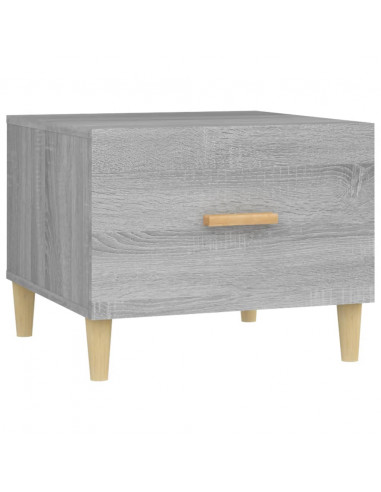 Tavolino da Salotto Grigio Sonoma 50x50x40 cm Legno Multistrato