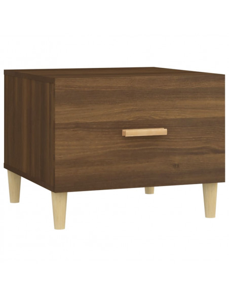 Tavolino da Salotto Rovere Marrone 50x50x40cm Legno Multistrato