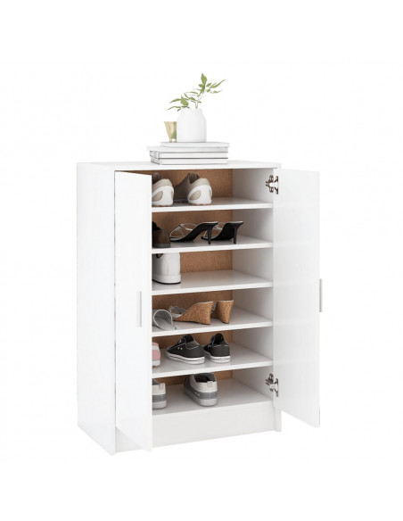 Scarpiera Bianca 60x35x92 cm in Truciolato
