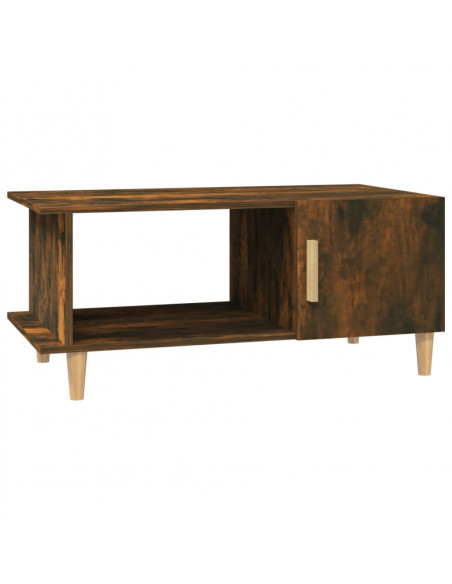 Tavolino da Salotto Rovere Fumo 90x50x40cm in Legno Multistrato