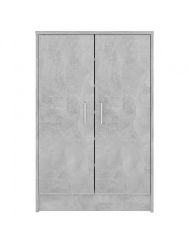Scarpiera Grigio Cemento 60x35x92 cm in Truciolato