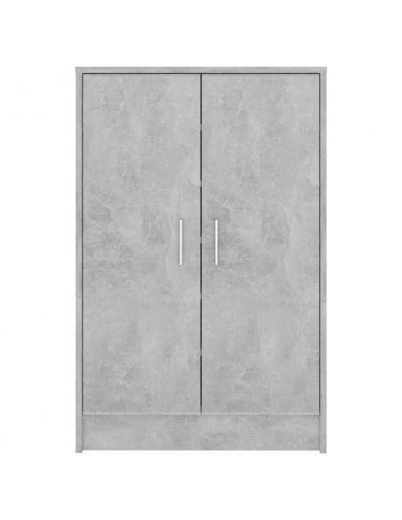 Scarpiera Grigio Cemento 60x35x92 cm in Truciolato