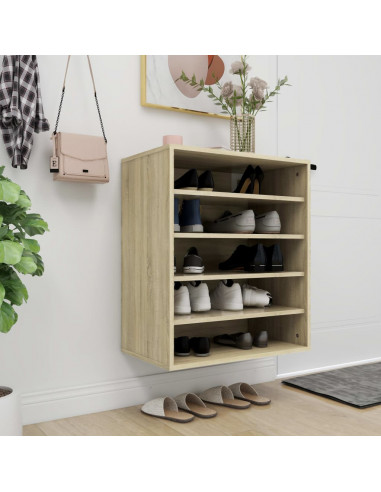 Scarpiera Rovere Sonoma 60x35x70 cm in Truciolato