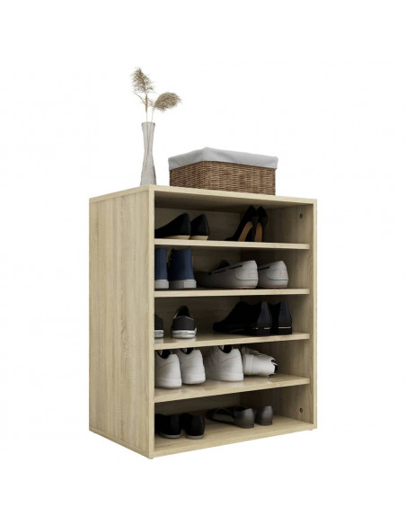 Scarpiera Rovere Sonoma 60x35x70 cm in Truciolato