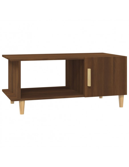 Tavolino da Salotto Rovere Marrone 90x50x40cm Legno Multistrato
