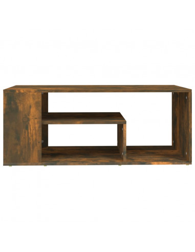 Tavolino da Salotto Rovere Fumo 100x50x40 cm Legno Multistrato