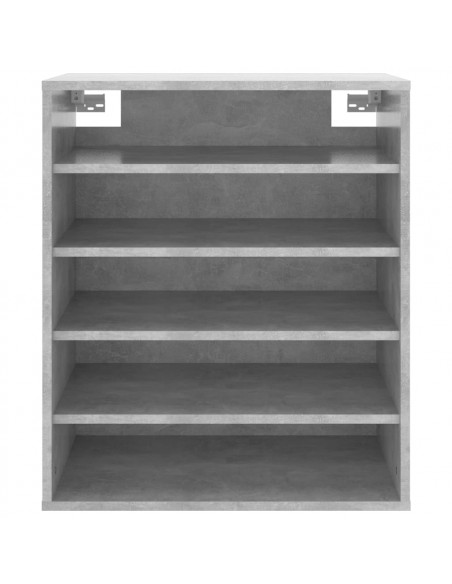 Scarpiera Grigio Cemento 60x35x70 cm in Truciolato