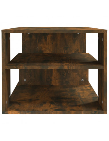 Tavolino da Salotto Rovere Fumo 100x50x40 cm Legno Multistrato