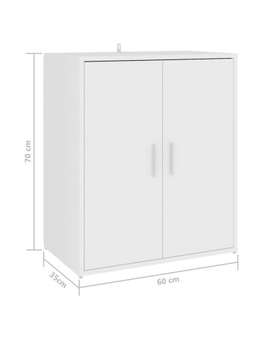 Scarpiera Bianca 60x35x70 cm in Truciolato