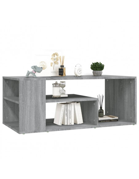 Tavolino da Salotto grigio sonoma 100x50x40cm Legno Multistrato