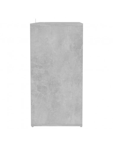 Scarpiera Grigio Cemento 60x35x70 cm in Truciolato