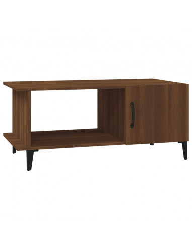 Tavolino da Salotto Rovere Marrone 90x50x40cm Legno Multistrato