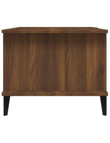 Tavolino da Salotto Rovere Marrone 90x50x40cm Legno Multistrato