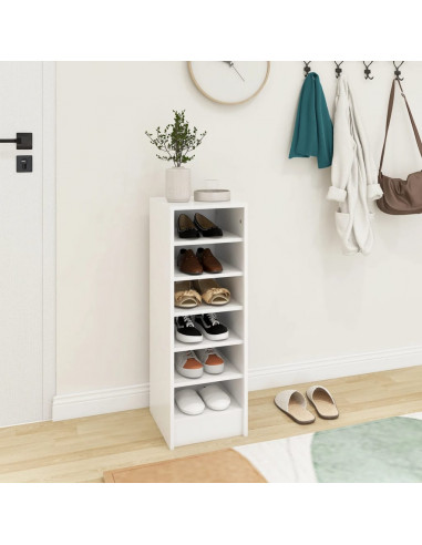 Scarpiera Bianca 31,5x35x90 cm in Truciolato