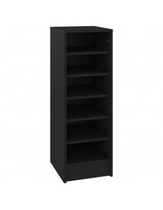 Scarpiera Nera 31,5x35x90 cm in Truciolato 2