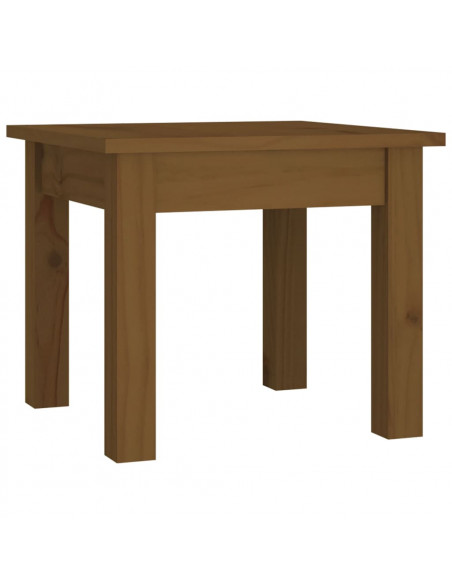 Tavolino da Salotto Miele 35x35x30 cm Legno Massello di Pino