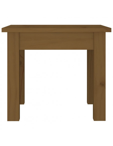 Tavolino da Salotto Miele 35x35x30 cm Legno Massello di Pino