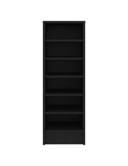 Scarpiera Nera 31,5x35x90 cm in Truciolato