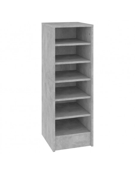 Scarpiera Grigio Cemento 31,5x35x90 cm in Truciolato