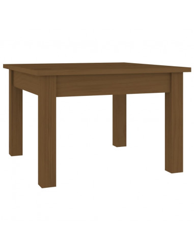 Tavolino da Salotto Miele 45x45x30 cm Legno Massello di Pino