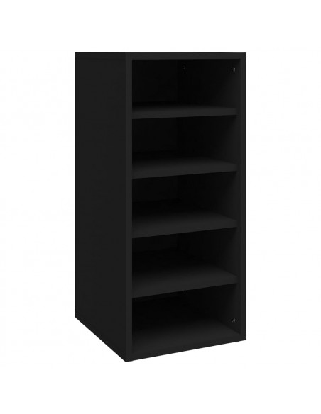 Scarpiere 2 pz Nere 31,5x35x70 cm in Truciolato