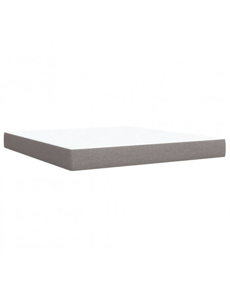 Giroletto a Molle con Materasso Tortora 180x200 cm in Tessuto