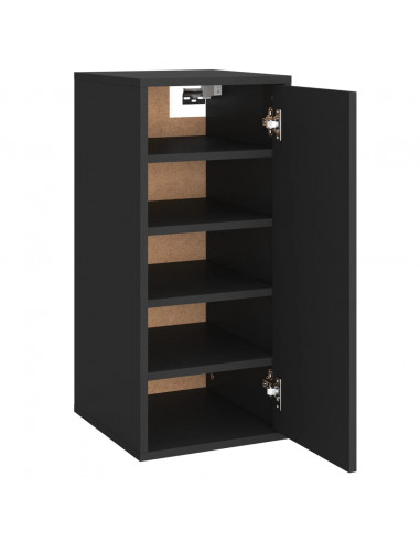 Scarpiera Nera 32x35x70 cm in Truciolato