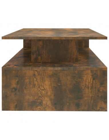 Tavolino da Salotto Rovere Fumo 90x60x42,5 cm Legno Multistrato