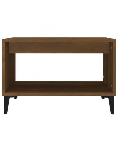 Tavolino da Salotto Rovere Marrone 60x50x40cm Legno Multistrato